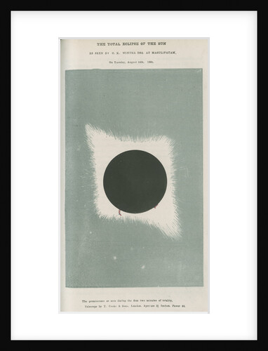 Total eclipse of the Sun by G K Winter