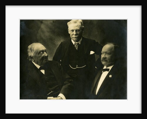Group portrait of three chemists by Elliott & Fry