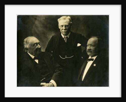 Group portrait of three chemists by Elliott & Fry