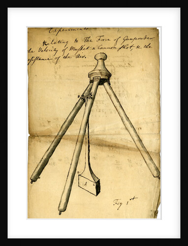 Ballistic pendulum by Benjamin Robins
