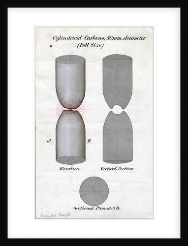 Cylindrical carbons for arc lights by James Nicholas Douglass