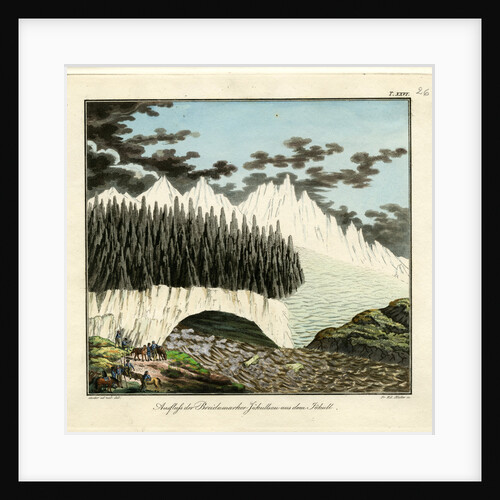 Breiðamerkurjökull glacier by Friedrich Eduard Müller