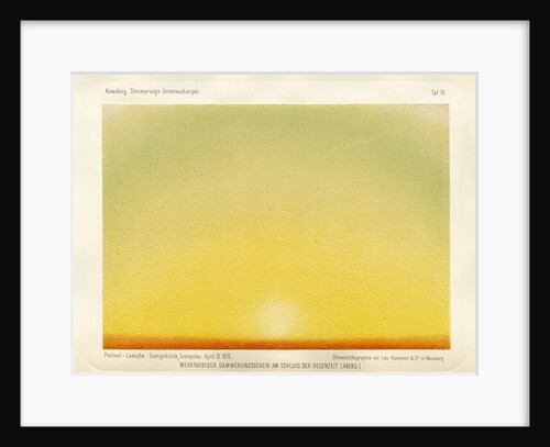 Coloured sky, evening twilight by Leo Krauss and Company