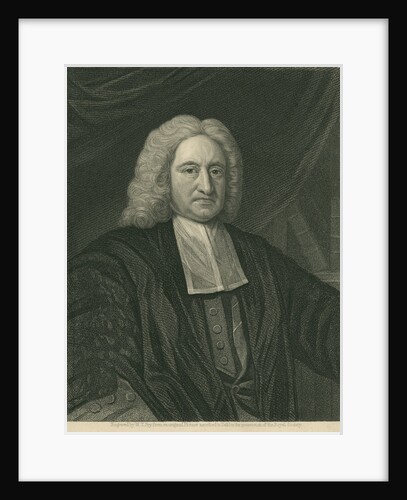 Portrait of Edmond Halley (1656-1742) by William Thomas Fry
