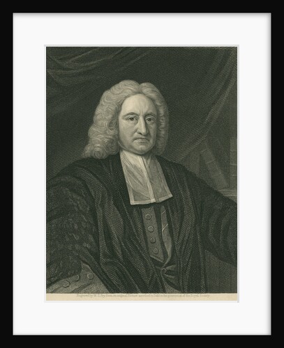Portrait of Edmond Halley (1656-1742) by William Thomas Fry