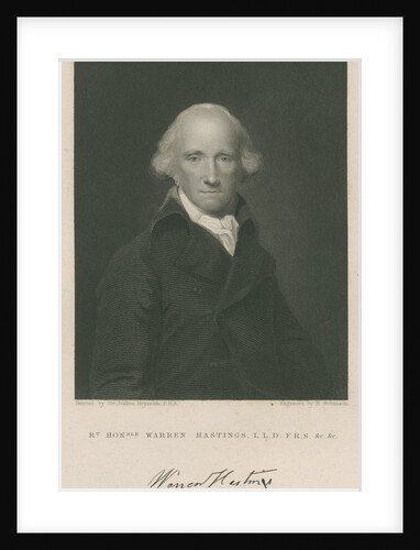 Portrait of Warren Hastings (1732-1818) by John Henry Robinson