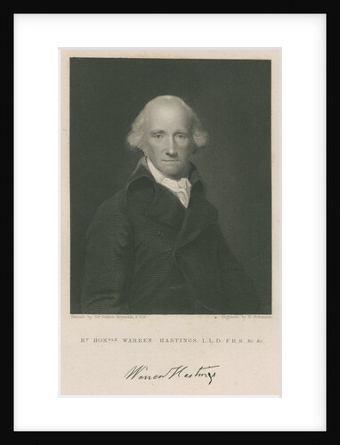 Portrait of Warren Hastings (1732-1818) by John Henry Robinson