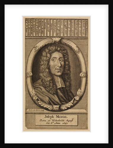 Portrait of Joseph Moxon by Frederick-Hendrik van den Hove