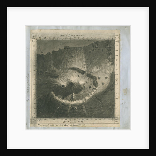 'Provisional map of the Peak of Teneriffe' by Charles Piazzi Smyth