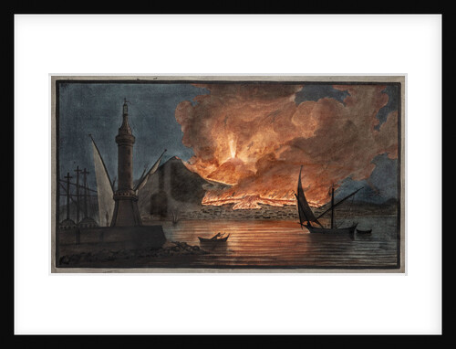 Eruption of Mount Vesuvius by Pietro Fabris