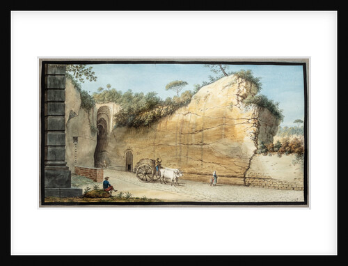 Grotto of Pausilipo by Pietro Fabris