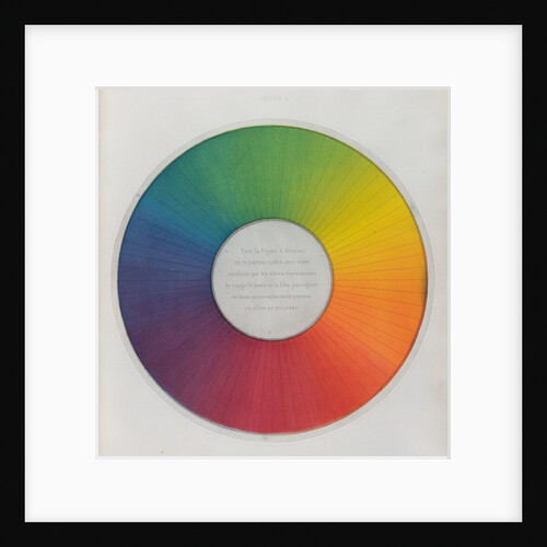 Colour circle by Michel Eugene Chevreul