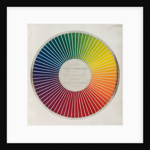 Colour circle by Michel Eugene Chevreul