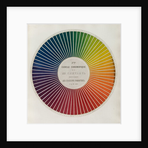 Colour circle by Michel Eugene Chevreul