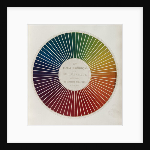 Colour circle by Michel Eugene Chevreul
