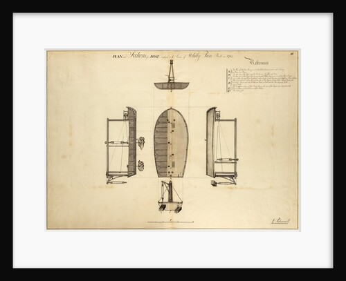 Stone-depositing barge by John Smeaton