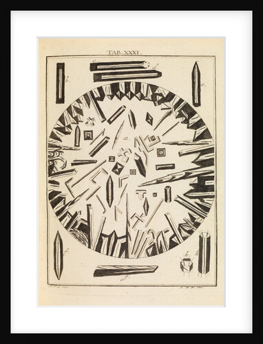 Nitre crystals by Martin Frobene Ledermuller