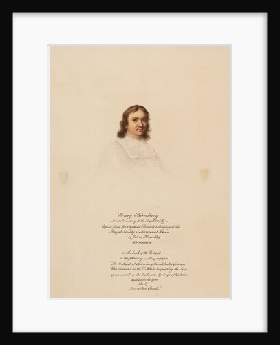 Portrait of Henry Oldenburg by John Bradley