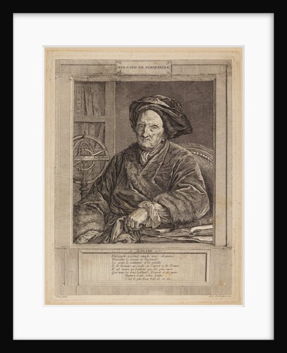 Portrait of Bernard le Bovier de Fontenelle by Ange-Laurent de La Live de Jully