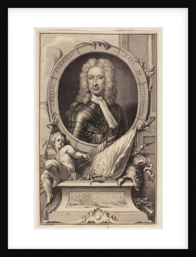 Portrait of Charles Mordaunt, 3rd Earl of Peterborough by Jacobus Houbraken