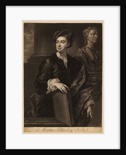 Portrait of Martin Folkes by John Faber the younger