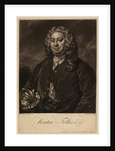 Portrait of Martin Folkes by John Faber the younger
