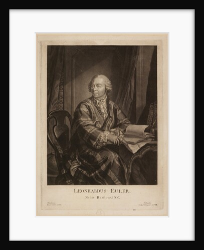 Portrait of Leonhard Euler by Johann Stenglin