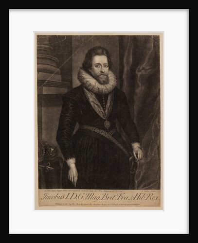 Portrait of James I and VI by John Faber the younger