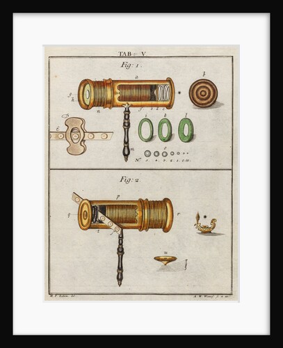 Culpeper microscope by Adam Wolfgang Winterschmidt