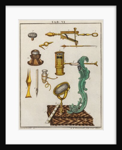 Wilson screw-barrel microscope by Adam Wolfgang Winterschmidt