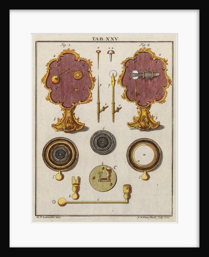 Microscopic apparatus by Adam Wolfgang Winterschmidt