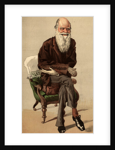 Caricature of Charles Robert Darwin by Jacques Joseph Tissot