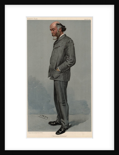 Caricature of Oliver Joseph Lodge by Leslie Matthew Ward