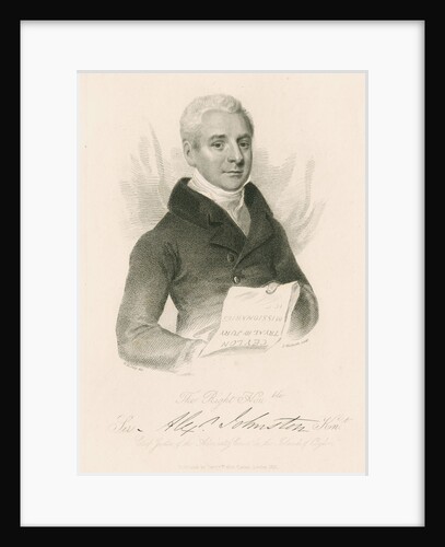 Portrait of Alexander Johnston (1775-1849) by Thomas A Woolnoth