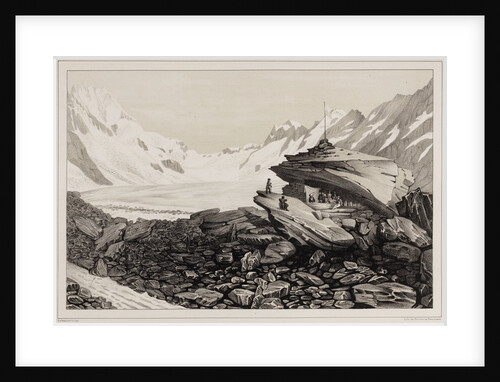Lauteraar and Finsteraar glacier by Hercule Nicolet
