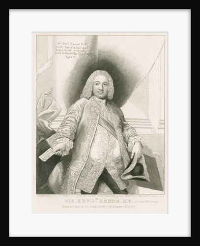 Portrait of Sir Benjamin Keene (1697-1757) by William Camden Edwards