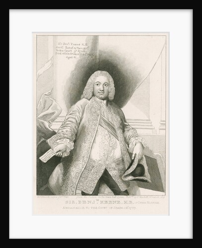 Portrait of Sir Benjamin Keene (1697-1757) by William Camden Edwards