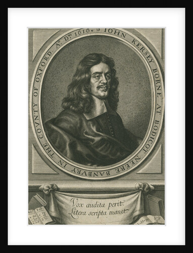 Portrait of John Kersey the elder (1616-1677) by William Faithorne the Elder