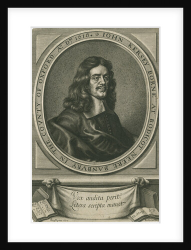 Portrait of John Kersey the elder (1616-1677) by William Faithorne the Elder