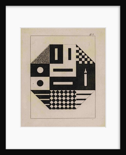 Effects of black and white objects on the eye by Johann Wolfgang von Goethe (1749-1832)