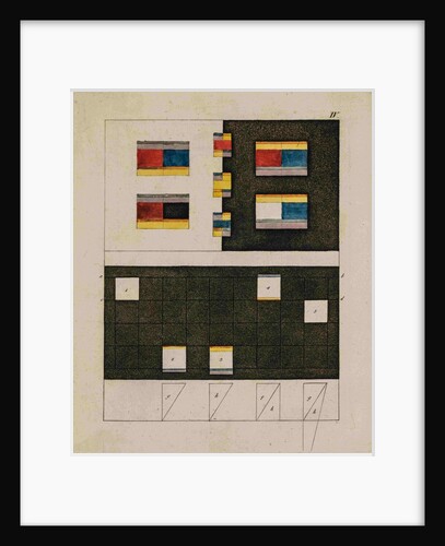 Optical diagrams by Johann Wolfgang von Goethe (1749-1832)