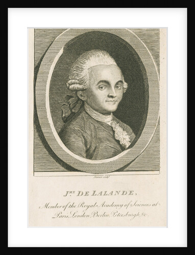 Portrait of Joseph Jerome Lefrancois de Lalande (1732-1807) by R Stanier