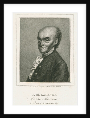 Portrait of Joseph Jerome Lefrancois de Lalande (1732-1807) by Auguste Adrien Jouanin