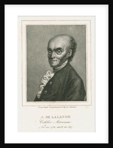 Portrait of Joseph Jerome Lefrancois de Lalande (1732-1807) by Auguste Adrien Jouanin