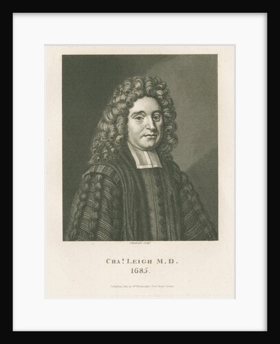 Portrait of Charles Leigh (1662-1701) by P Rothwell