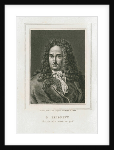 Portrait of Gottfried Wilhelm Leibniz (1646-1716) by Philibert Boutrois Adam
