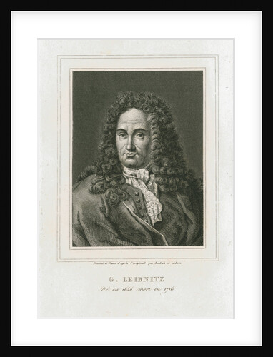 Portrait of Gottfried Wilhelm Leibniz (1646-1716) by Philibert Boutrois Adam