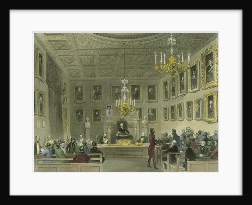 A meeting of the Royal Society at Somerset House by Henry Melville