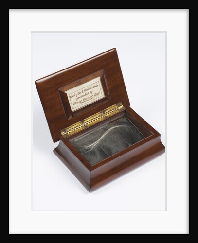 Lock of Newton's hair by Anonymous