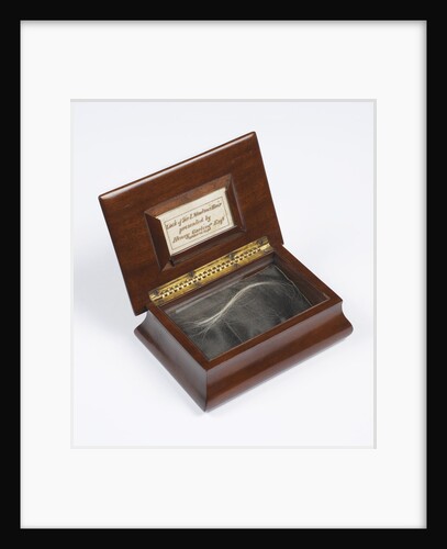 Lock of Newton's hair by Anonymous